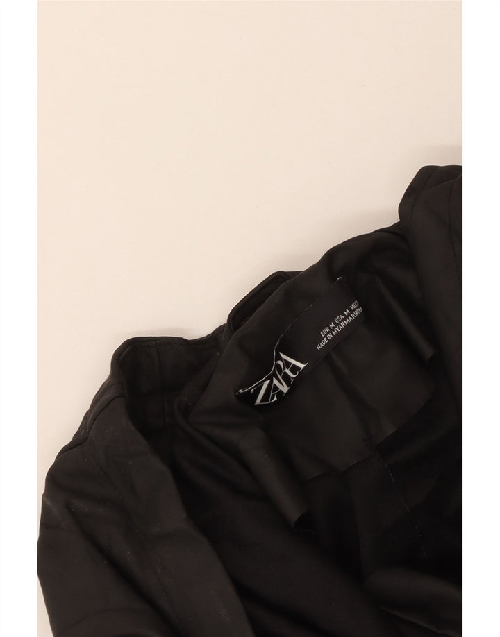 Zara Γυναικείο Αδιάβροχο με κουκούλα UK 14 Medium Black