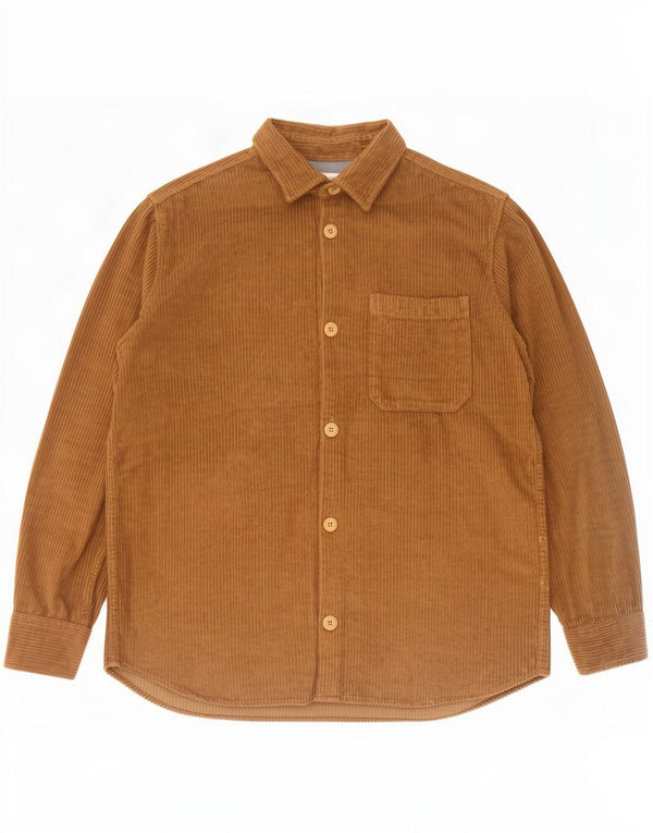 Jack & Jones Mens Corduroy Shirt XL Beige Cotton