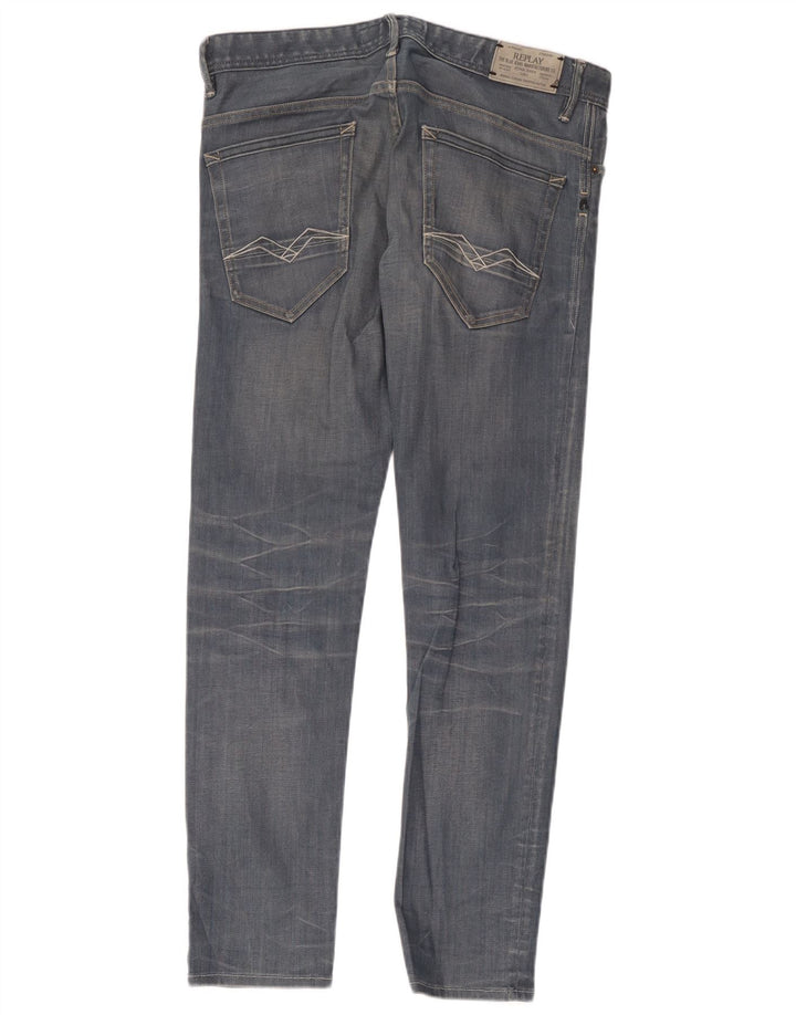 Replay Ανδρικό Slim Jeans W33 L32 Blue Cotton