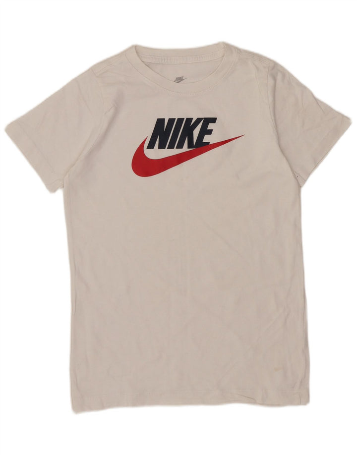 Μπλουζάκι Nike Boys Graphic T-shirt 10-11 ετών, μεσαίο λευκό
