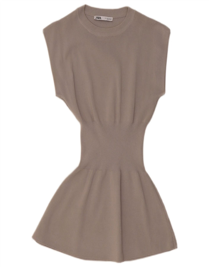 Γυναικείο φόρεμα ZARA UK 8 Small Grey