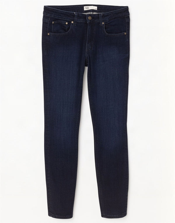 Zara Γυναικείο Skinny Jeans EU 40 Medium W30 L27 Navy Blue Cotton