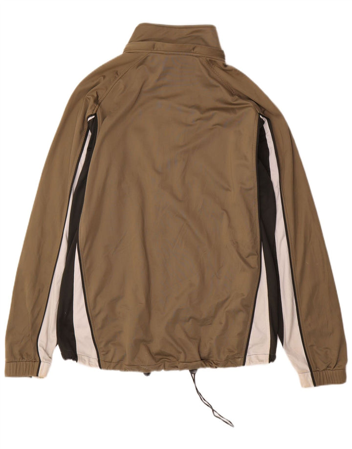 Ανδρική αθλητική φόρμα Asics Top Jacket Medium Khaki Colorblock Polyester