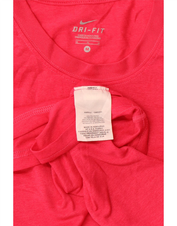 Γυναικείο μπλουζάκι NIKE Dri Fit Top UK 12 Medium Pink Polyester