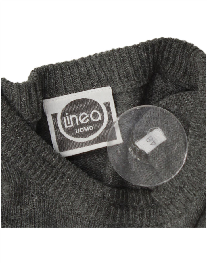 Ανδρικό πουλόβερ LINEA Crew Neck Jumper IT 48 Μεσαίο πολύχρωμο ριγέ