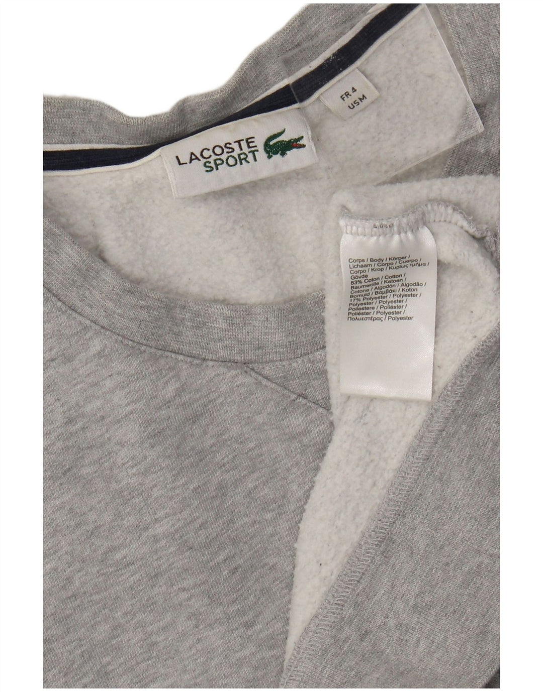 Ανδρικό φούτερ Lacoste, Jumper, Μέγεθος 4, Βαμβακερό μεσαίο γκρι