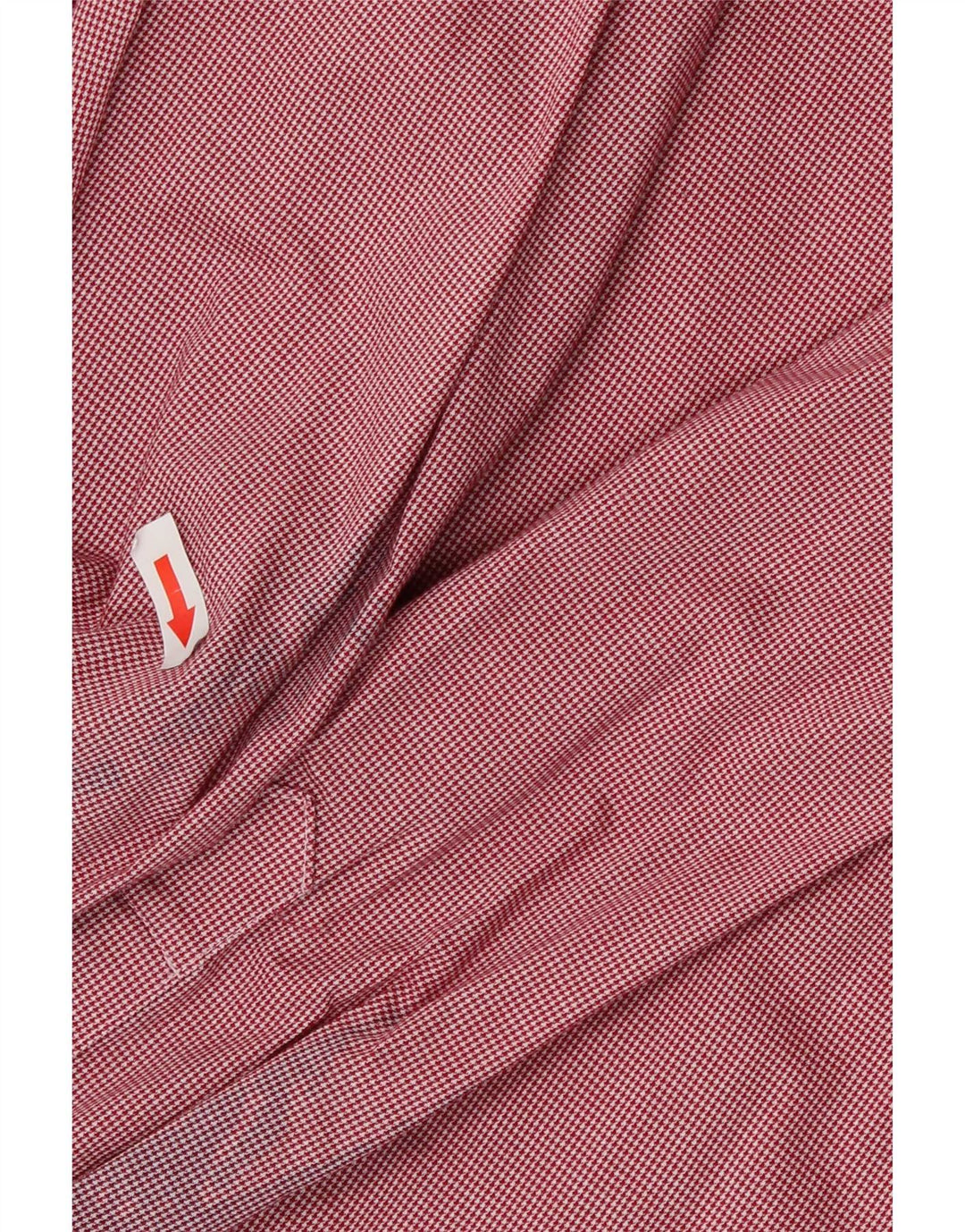 Tommy Hilfiger Ανδρικό πουκάμισο Flex Slim Fit Μέγεθος 16 Μεγάλο Κόκκινο Houndstooth