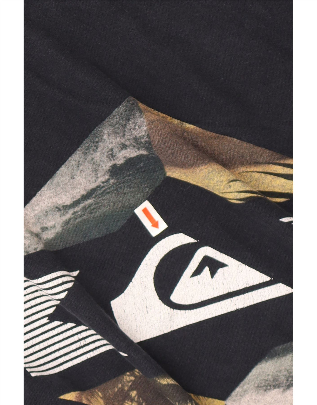 Ανδρικό γραφικό μπλουζάκι QUIKSILVER Regular Fit Top Large Μαύρο