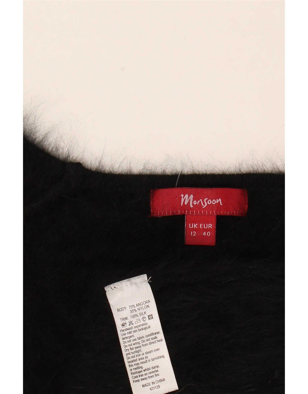 Γυναικείο πουλόβερ Monsoon Jumper UK 12 Medium Black Angora