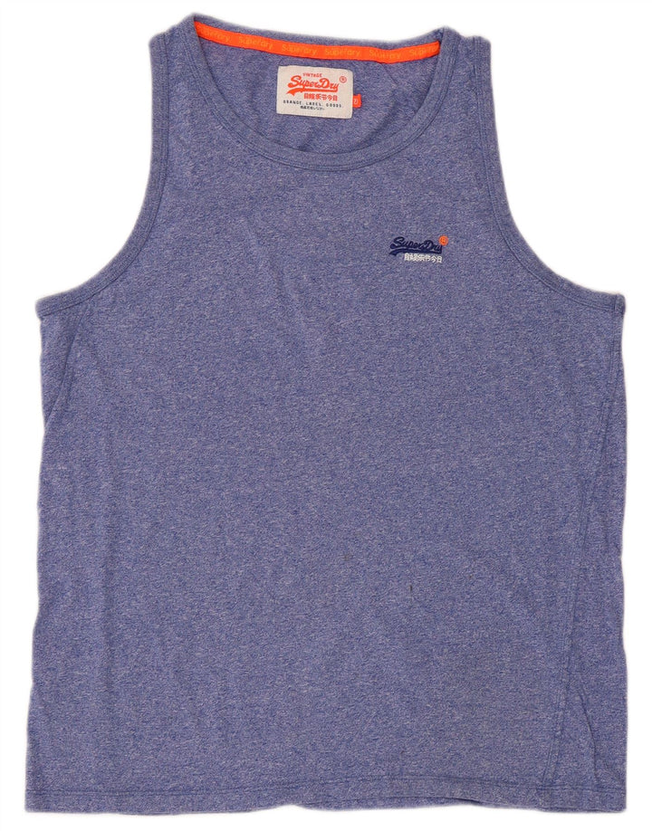 Ανδρικό γραφικό γιλέκο Superdry Top 2XL Blue Flecked