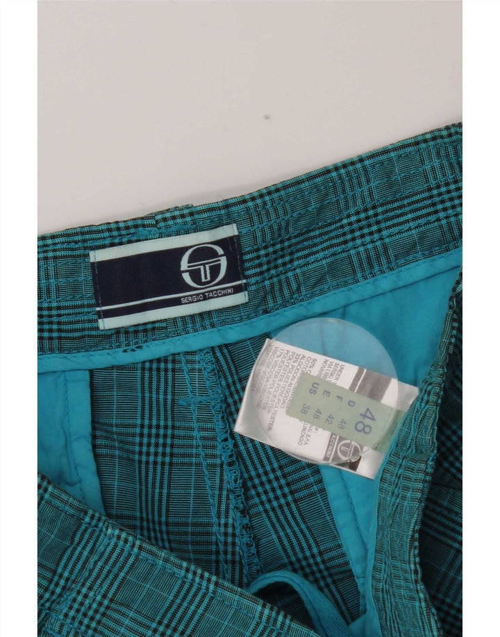 Sergio Tacchini Ανδρικό σορτς Cargo IT 48 Medium W32 Μπλε βαμβακερό