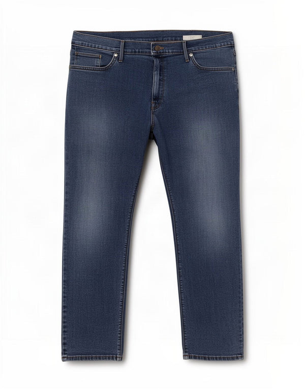 Marks & Spencer Ανδρικό Slim Jeans W38 L29 Μπλε βαμβακερό