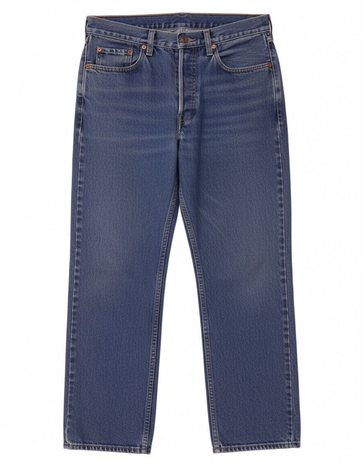 LEVI'S Mens 412 Straight Jeans W31 L26 Blue Cotton
