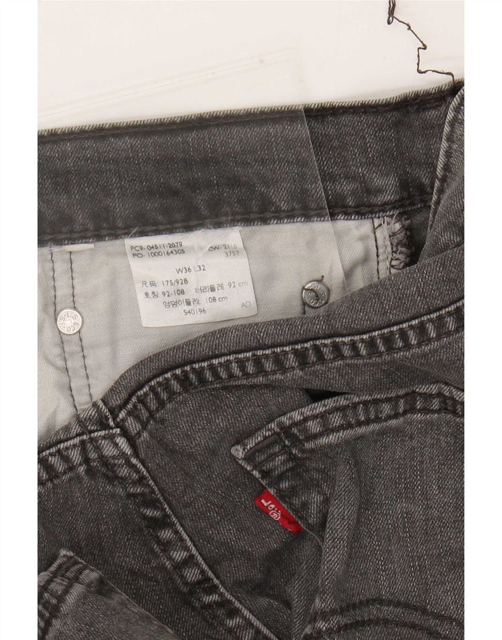 Ανδρικό τζιν Levi's Straight W36 L29 Γκρι