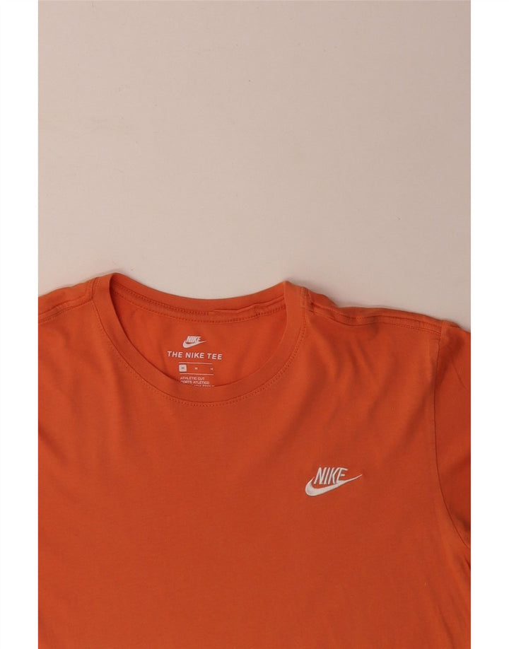 Ανδρικό μπλουζάκι Nike, μεσαίο πορτοκαλί βαμβακερό