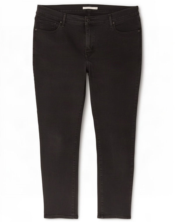 Levi's Womens 311 Shaping Skinny Jeans US 22 3XL W42 L26 μαύρο βαμβακερό