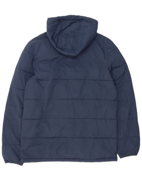Lyle & Scott Ανδρικό μπουφάν με κουκούλα UK 36 Small Navy Blue Nylon