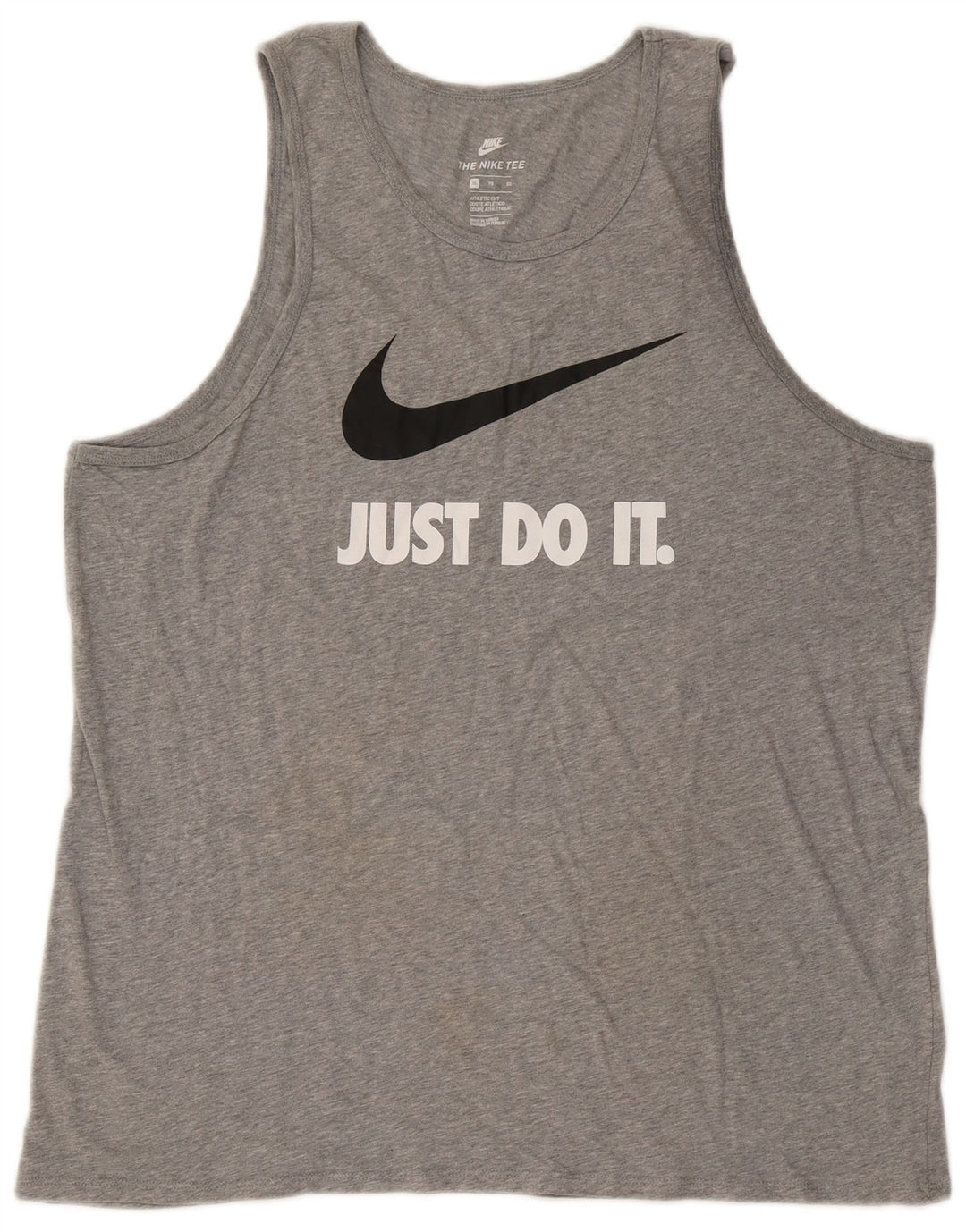 Ανδρικό αθλητικό γιλέκο Nike με γραφικό τοπ XL γκρι βαμβακερό