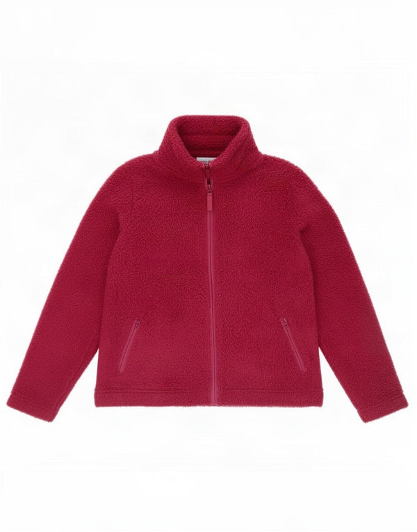 Marks & Spencer Γυναικείο Fleece Jacket UK 14 Large Maroon Polyester