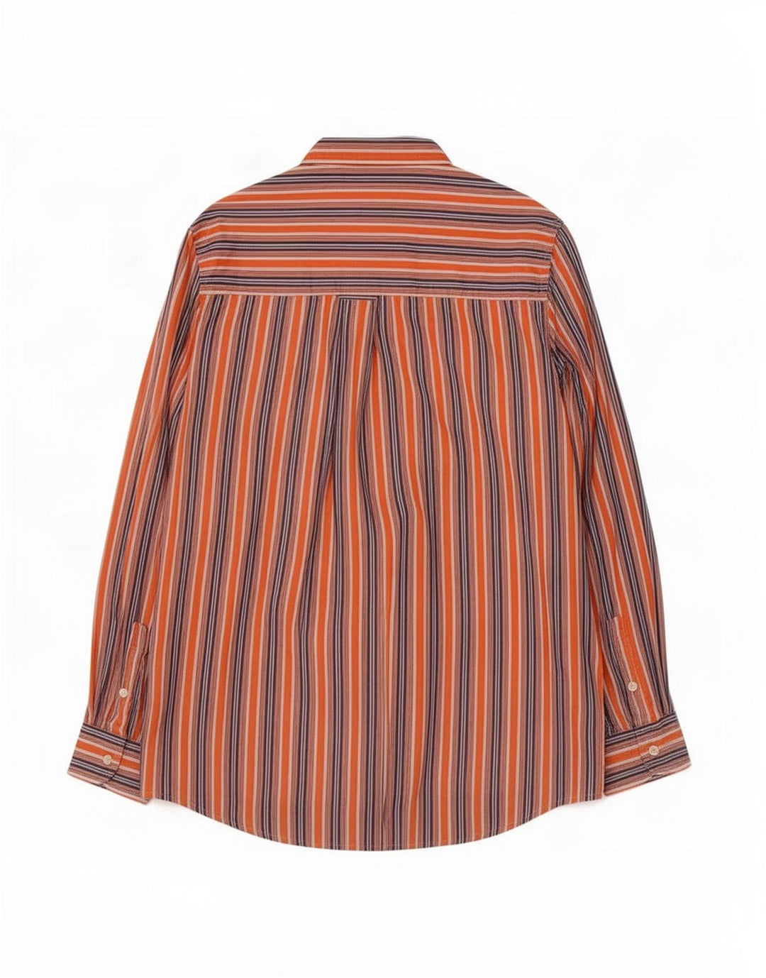 Chaps Ανδρικό πουκάμισο Easy Fit Μεγάλο πορτοκαλί βαμβακερό ριγέ