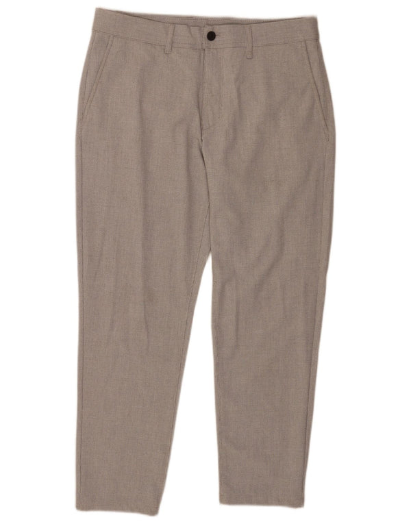 Zara Ανδρικό παντελόνι Chino Slim Fit EU 44 Large W34 L27 Grey Houndstooth