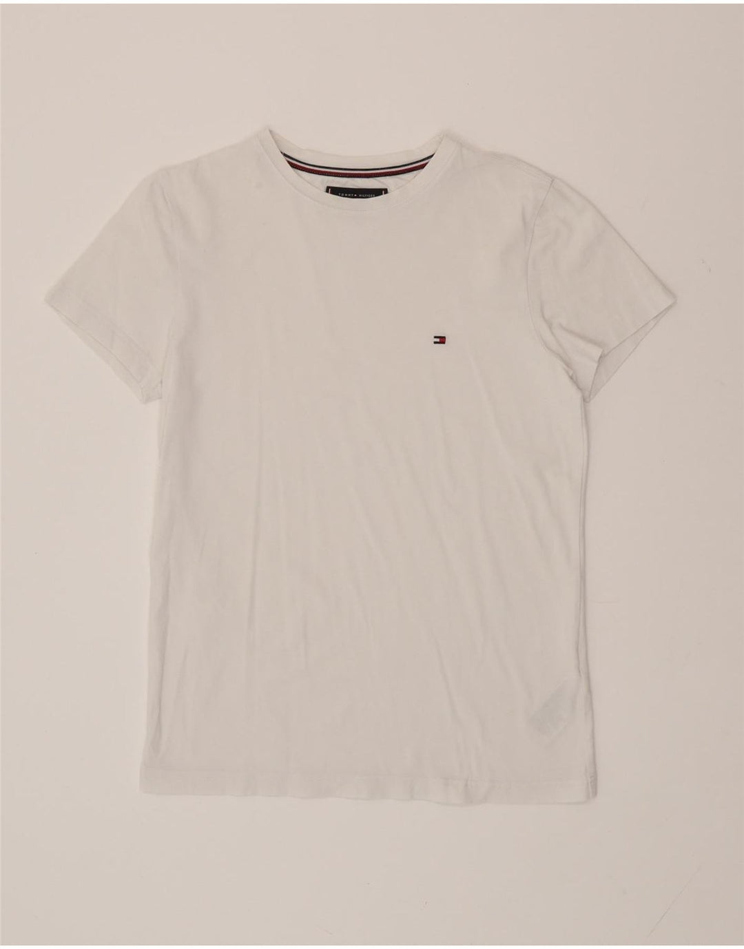 TOMMY HILFIGER Ανδρικό T-Shirt Top Μικρό λευκό βαμβακερό