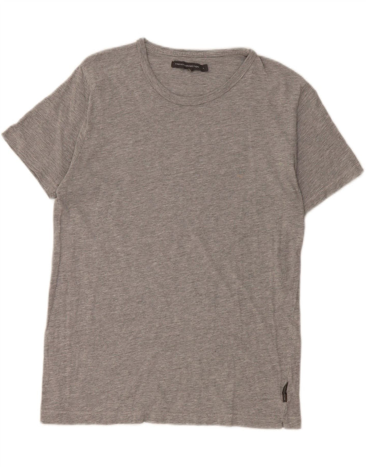 Γυναικείο T-Shirt French Connection Top UK 14 Large Grey