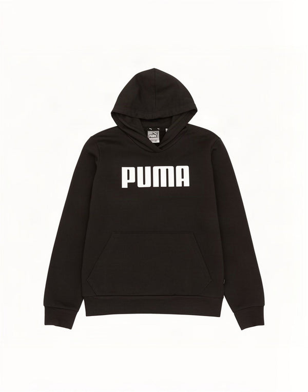 Puma Γυναικείο Γραφικό Hoodie Jumper UK 10 Small Black