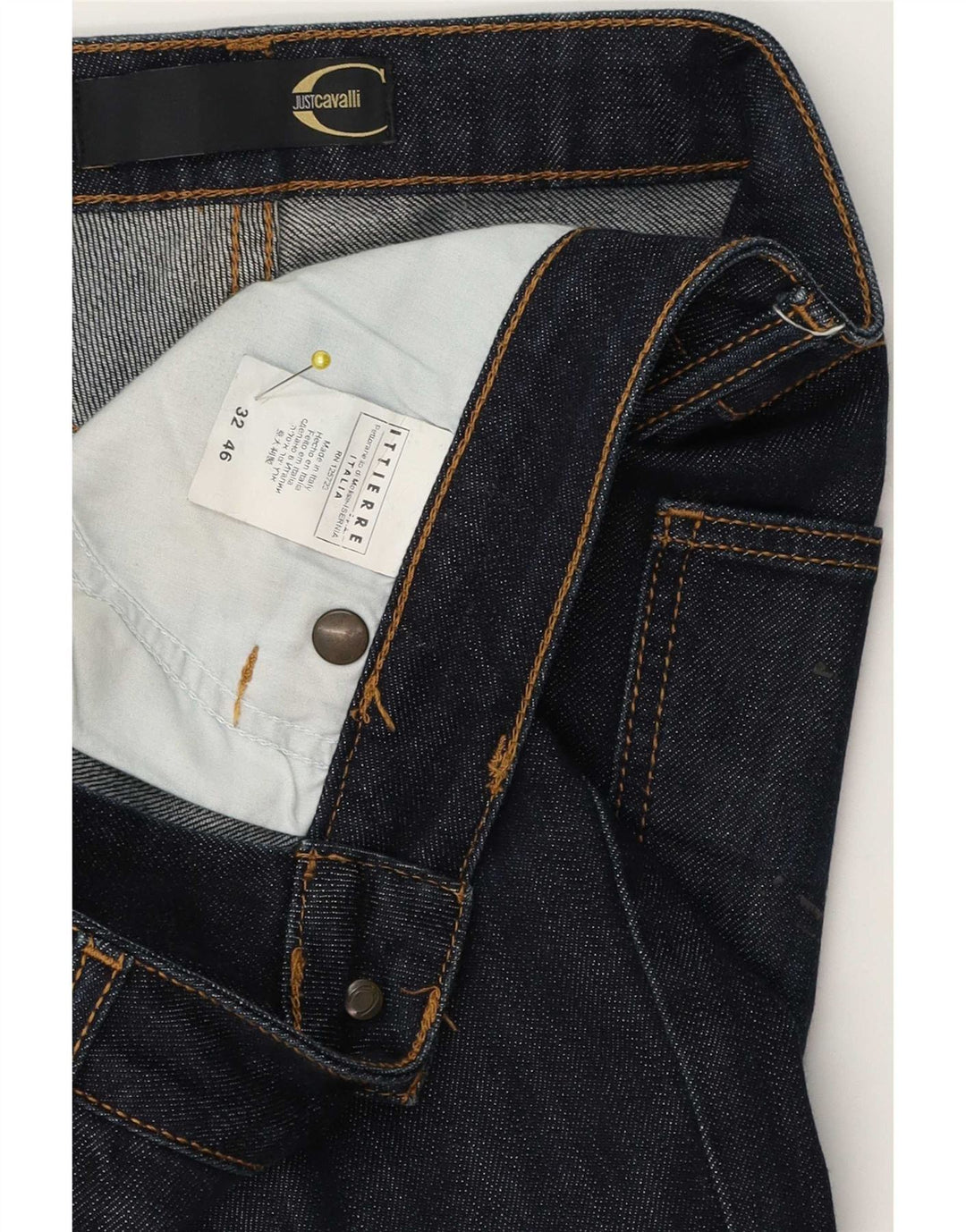 Just Cavalli Γυναικεία Bootcut Jeans IT 46 Large W32 L30 Navy Blue