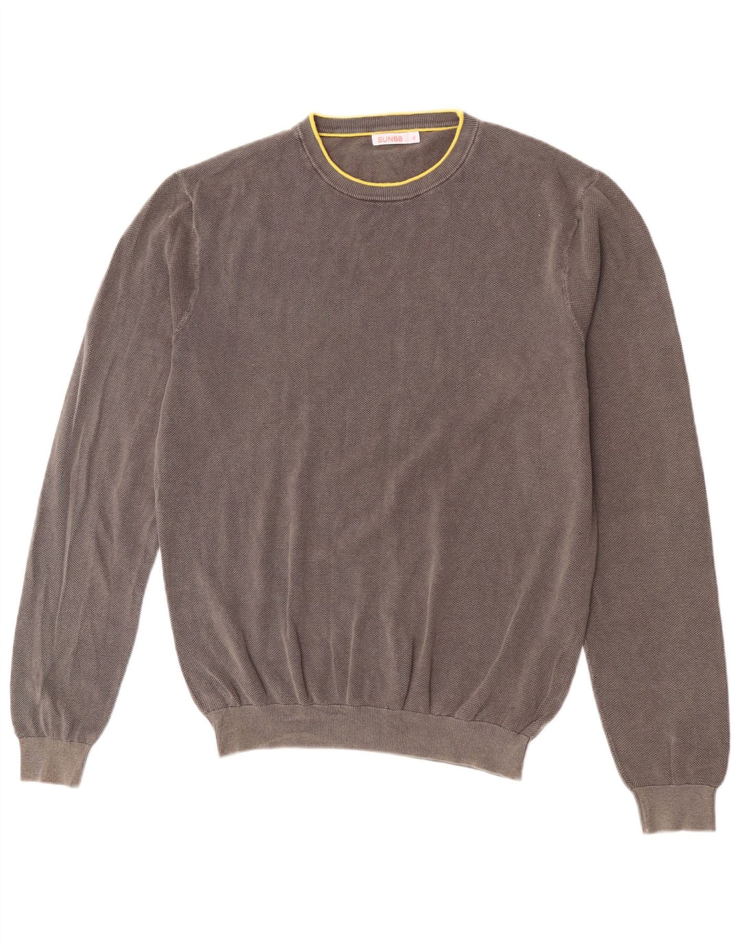 Ανδρικό πουλόβερ Sun68 Crew Neck Jumper XL Γκρι βαμβακερό