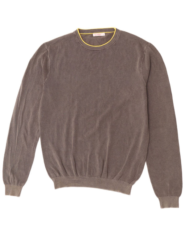 Ανδρικό πουλόβερ Sun68 Crew Neck Jumper XL Γκρι βαμβακερό