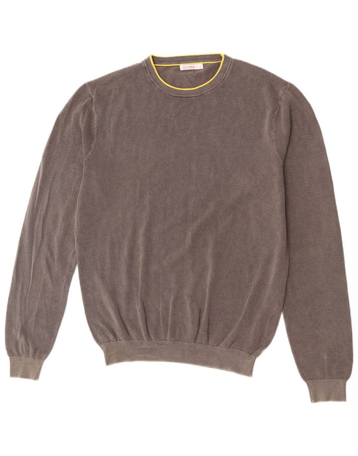 Ανδρικό πουλόβερ Sun68 Crew Neck Jumper XL Γκρι βαμβακερό