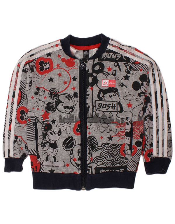 Top μπουφάν ADIDAS Baby Boys Mickey Mouse φόρμα 18-24 μηνών γκρι