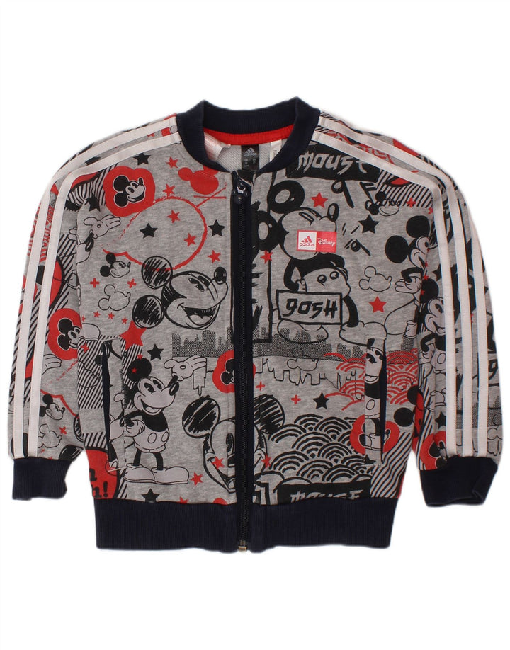 Top μπουφάν ADIDAS Baby Boys Mickey Mouse φόρμα 18-24 μηνών γκρι
