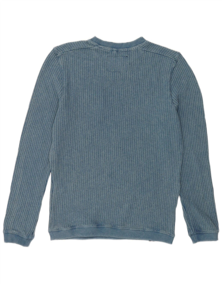Weird Fish Ανδρικό Φούτερ Jumper Μικρό Μπλε Βαμβακερό