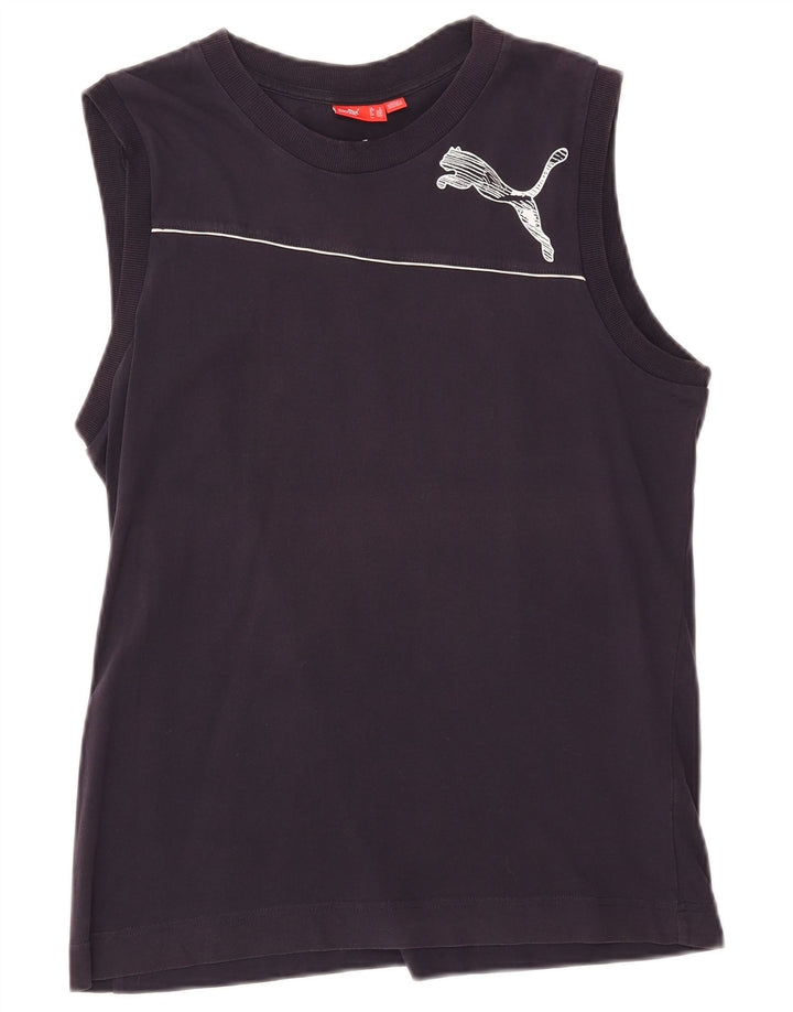 Ανδρικό γραφικό γιλέκο Puma Large Navy Blue