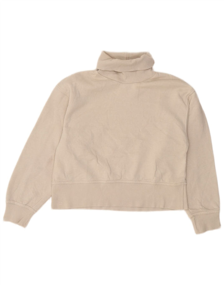 Zara Γυναικεία φούτερ Crop Jumper UK 10 Small White