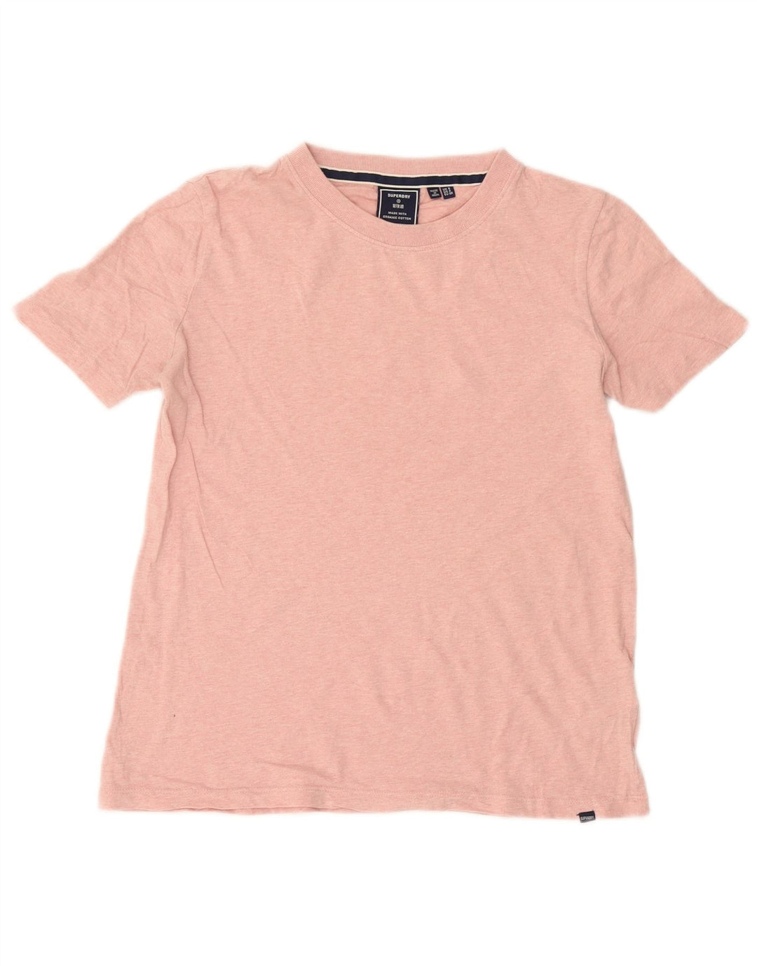 Superdry Γυναικείο T-Shirt Top UK 8 Small Pink Βαμβακερό