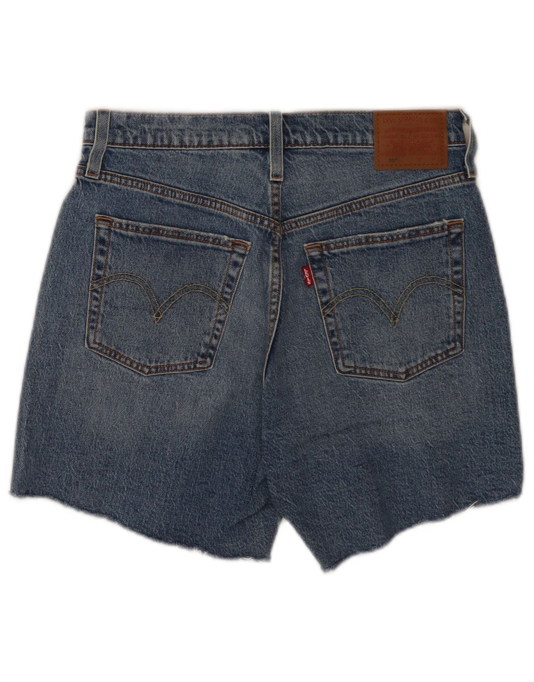 Γυναικείο σορτς Levi's 501 τζιν W28 μεσαίο μπλε βαμβακερό