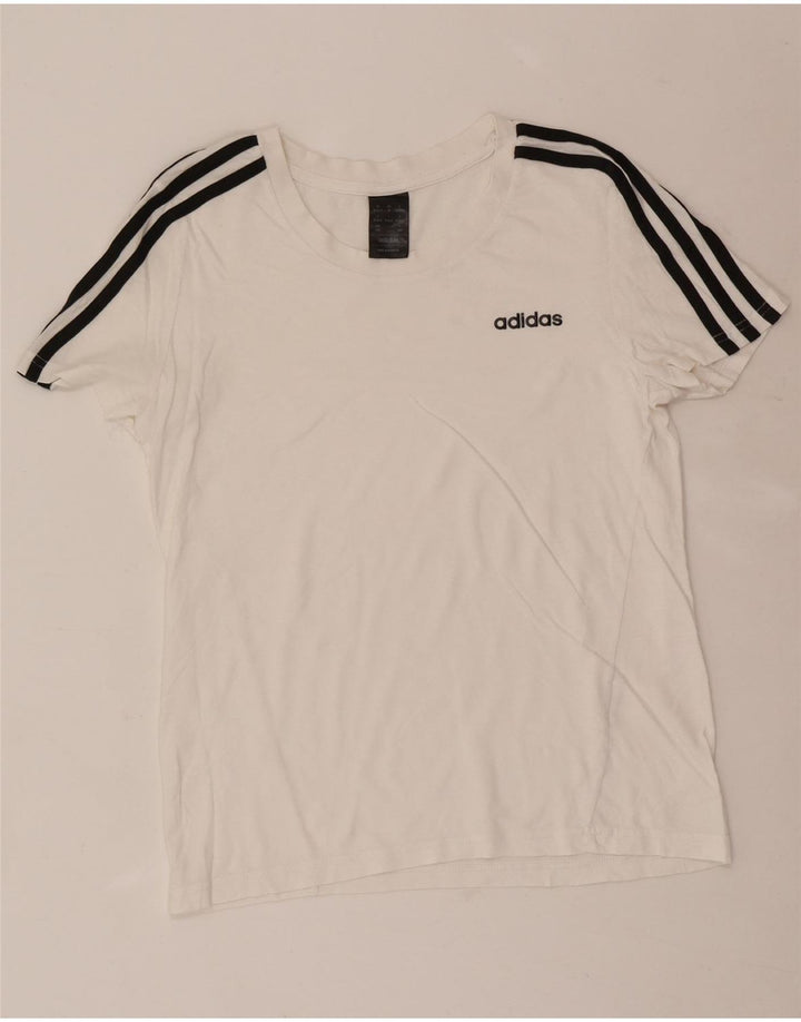 Adidas Γυναικείο T-Shirt Top UK 12/14 Medium White