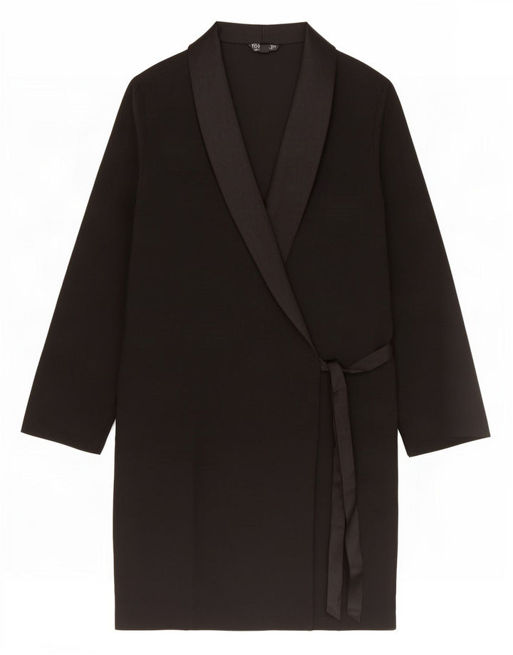 Γυναικείο φόρεμα Topshop Wrap UK 8 Small Black Polyester