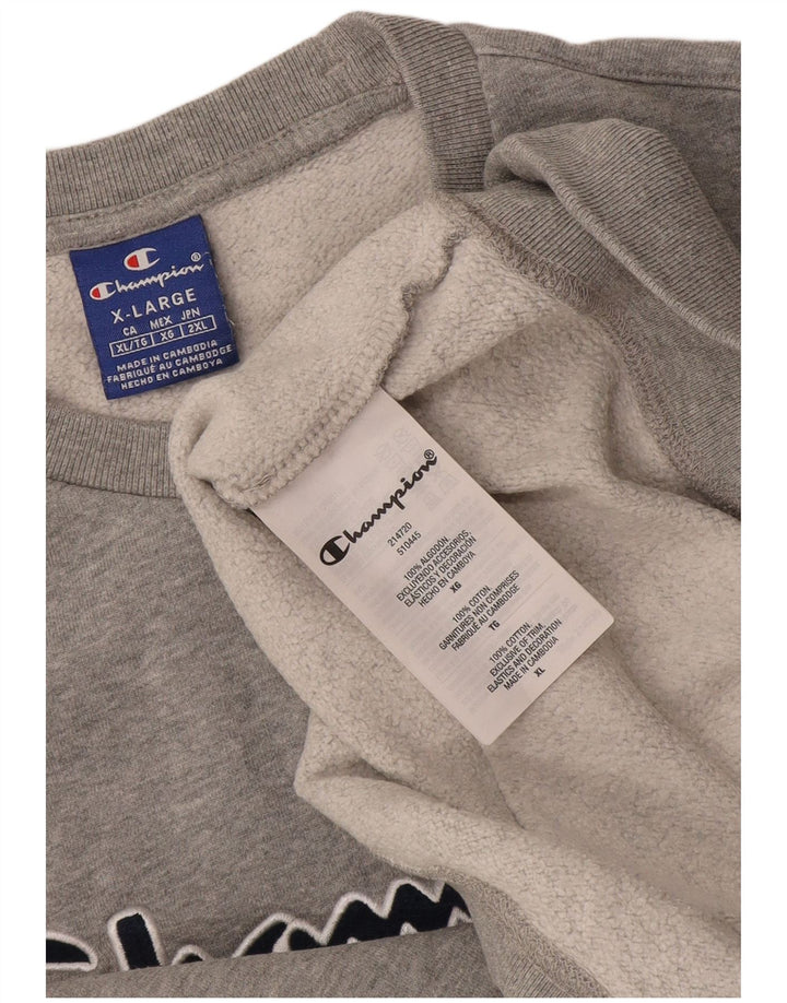 Ανδρικό γραφικό φούτερ Champion Jumper XL Γκρι βαμβακερό