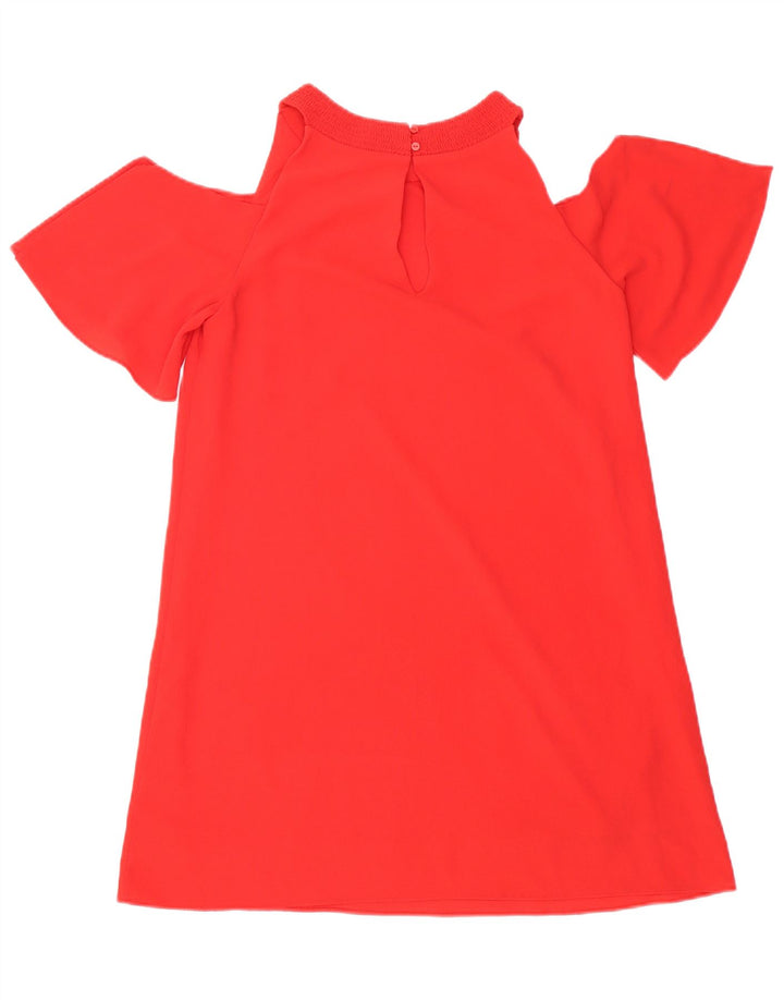 Zara Γυναικείο φόρεμα Off Shoulder UK 10 Small Red