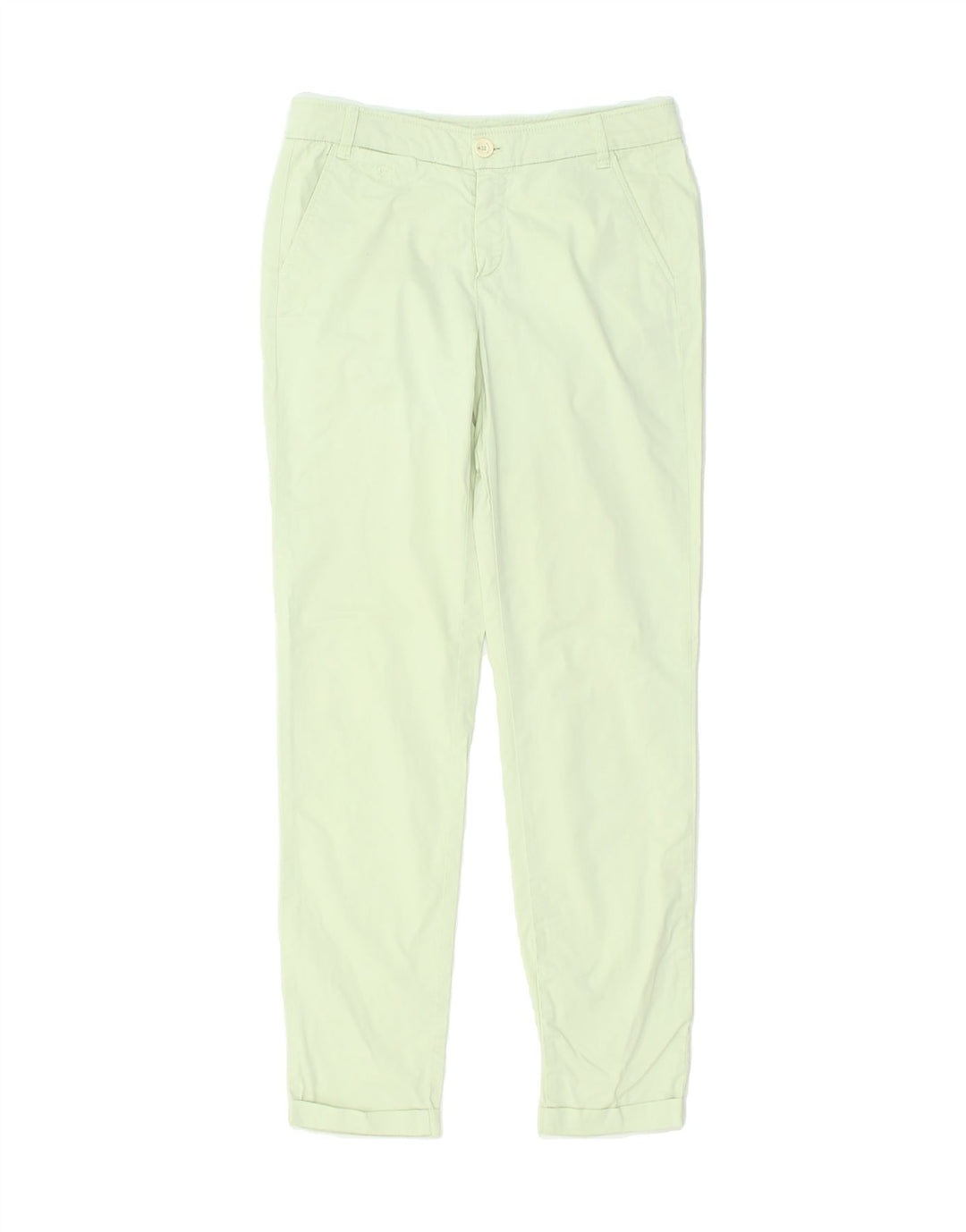 MASSIMO DUTTI Womens Slim Chino Trousers EU 36 Small W28 L29 Green | Vintage Massimo Dutti | Thrift | Second-Hand Massimo Dutti | Used Clothing | Messina Hembry 