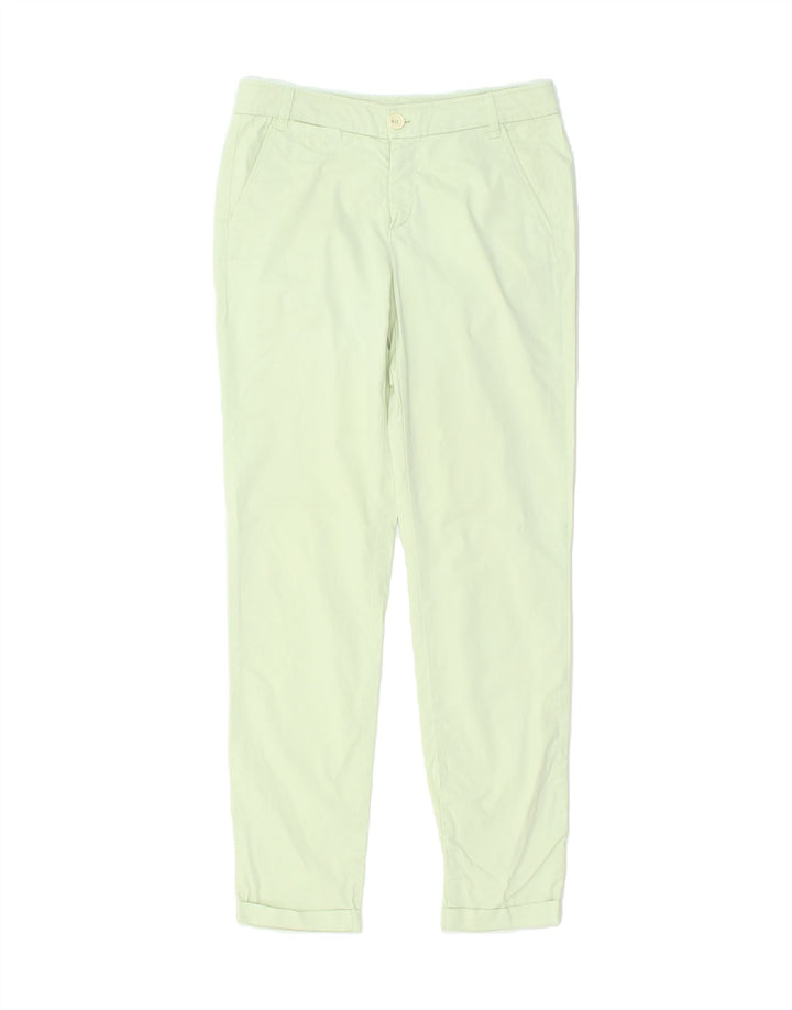 MASSIMO DUTTI Womens Slim Chino Trousers EU 36 Small W28 L29 Green | Vintage Massimo Dutti | Thrift | Second-Hand Massimo Dutti | Used Clothing | Messina Hembry 