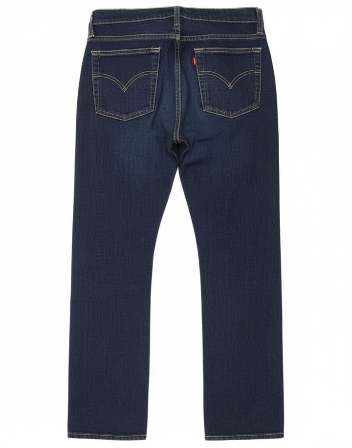 Γυναικείο τζιν Levi's Straight W29 L28 Navy Blue Cotton
