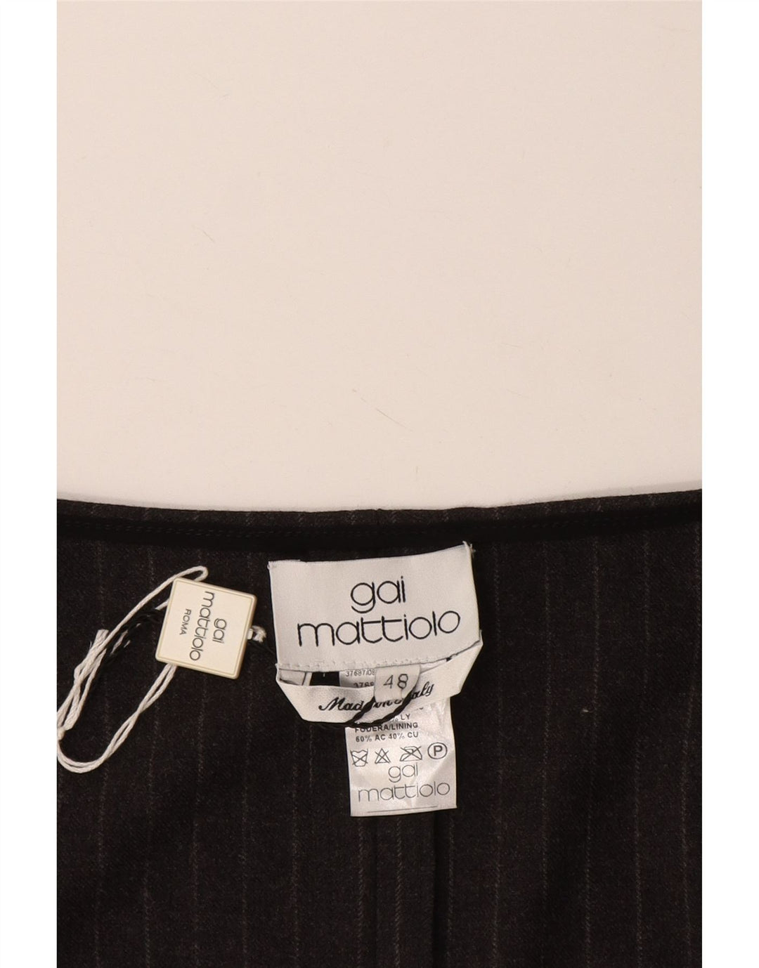 GAI MATTIOLO Γυναικεία αμάνικη μπλούζα τοπ IT 48 XL Γκρι ρίγες