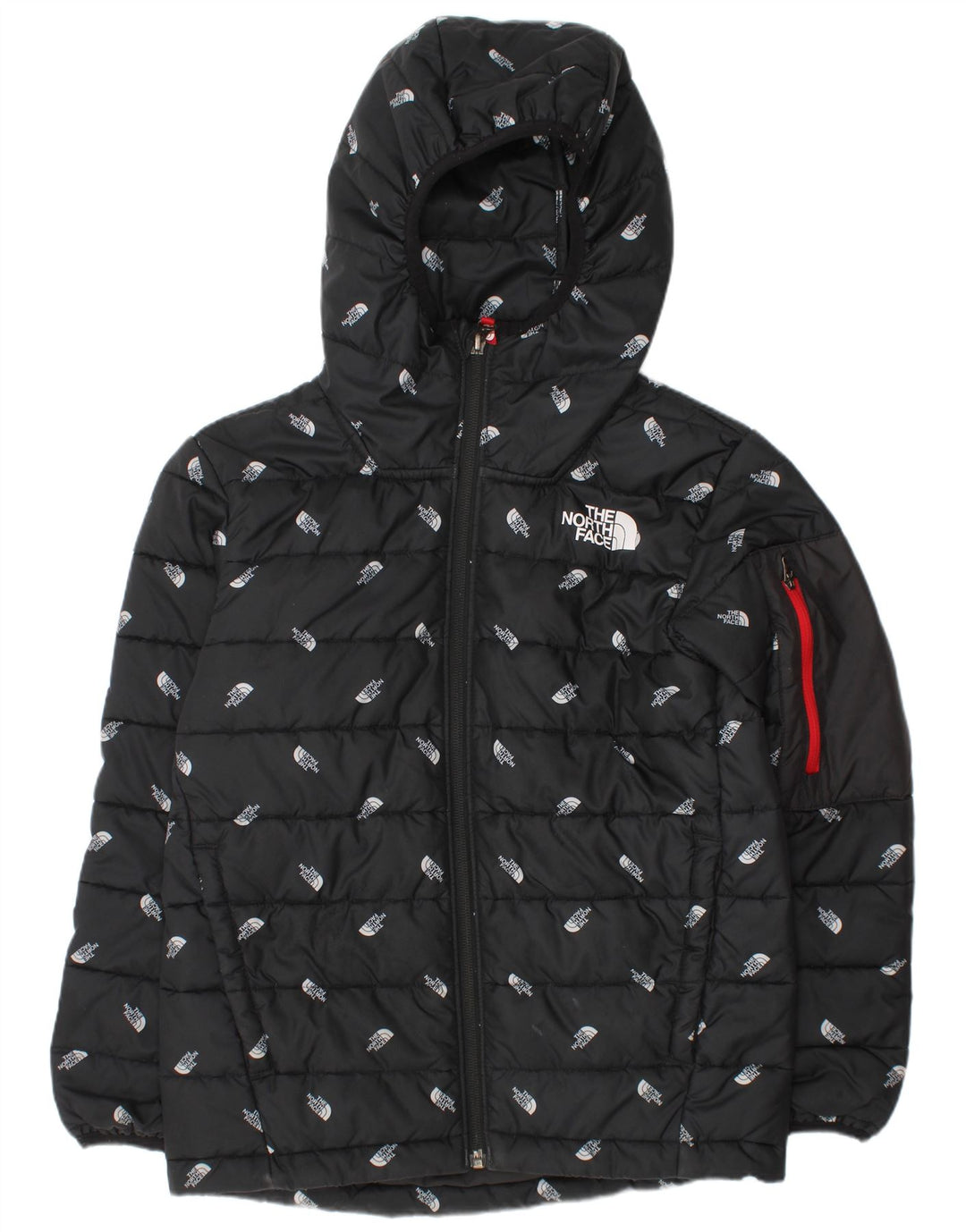 The North Face Boys Graphic Hooded Jacket padded 9-10 Years Medium Black