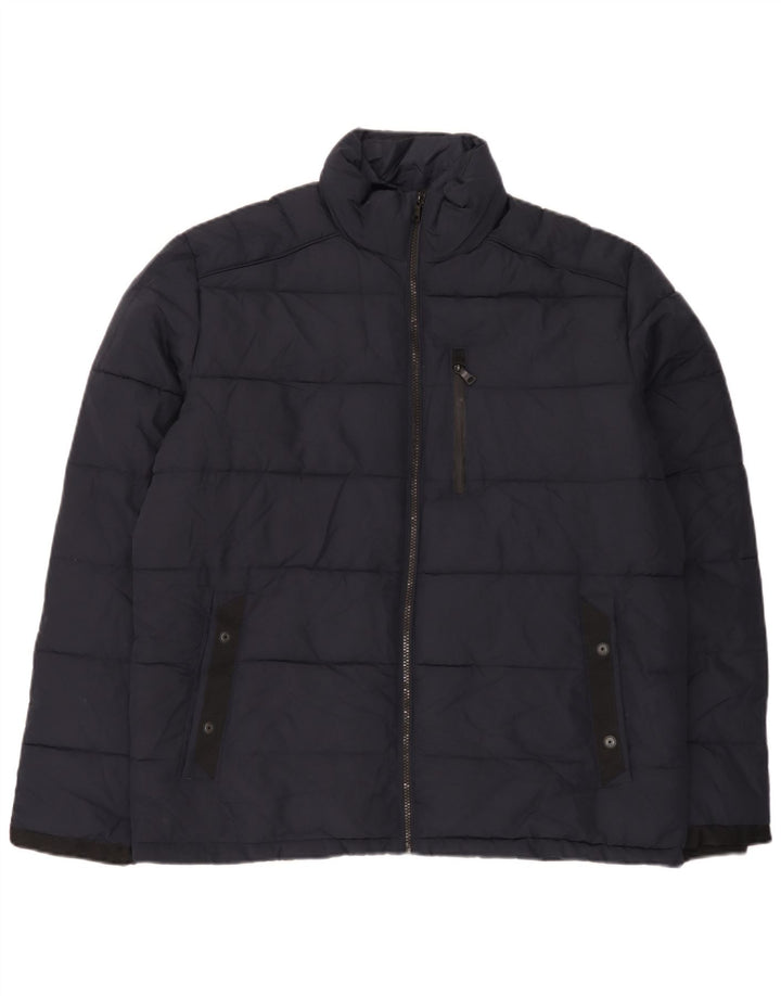 Ανδρικό μπουφάν Marks & Spencer UK 40 Large Navy Blue Polyester