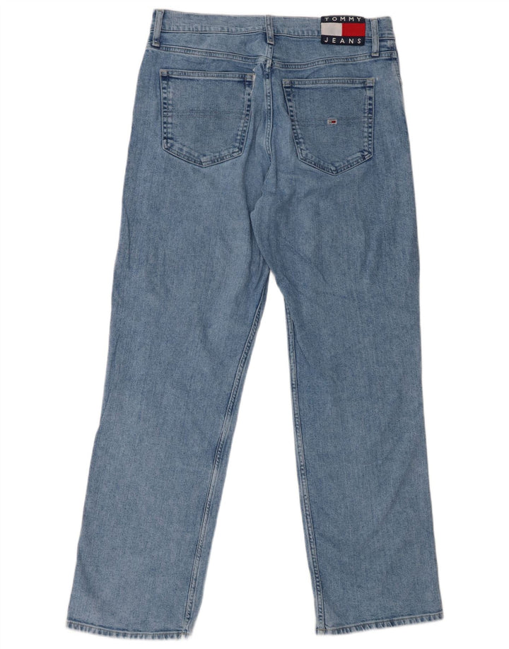 TOMMY HILFIGER Ανδρικό ίσιο ψηλόμεσο τζιν W31 L32 Μπλε βαμβακερό